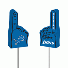 Detroit Lions #1 Car Antenna Topper Finger / Dashboard Buddy (Auto Accessory) (NFL)